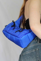 Double bow bag - Electric blue