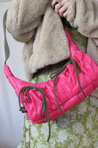 Double bow bag - Khaki thin strap