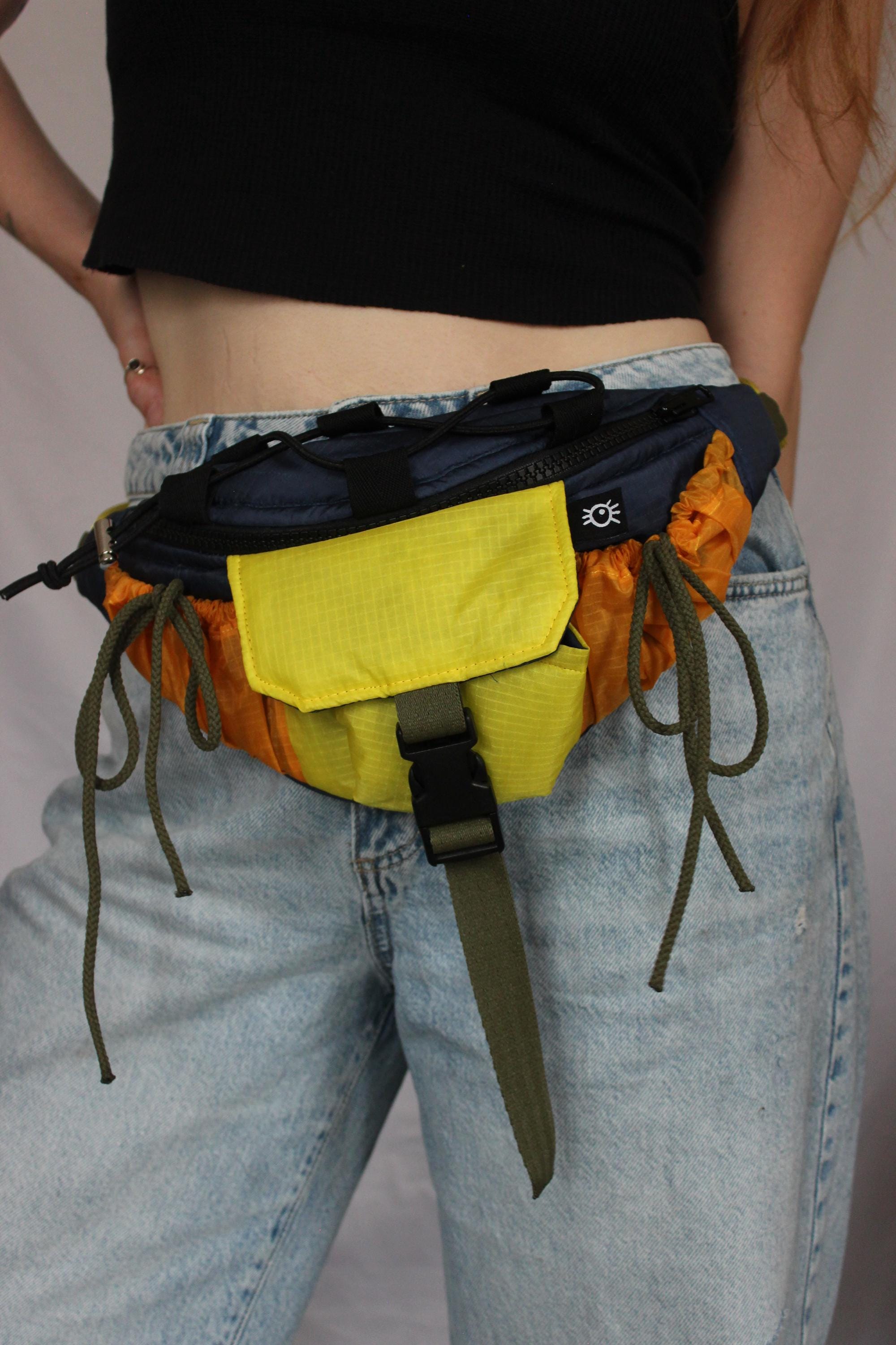 Sustainable hot air balloon offcuts bum bag