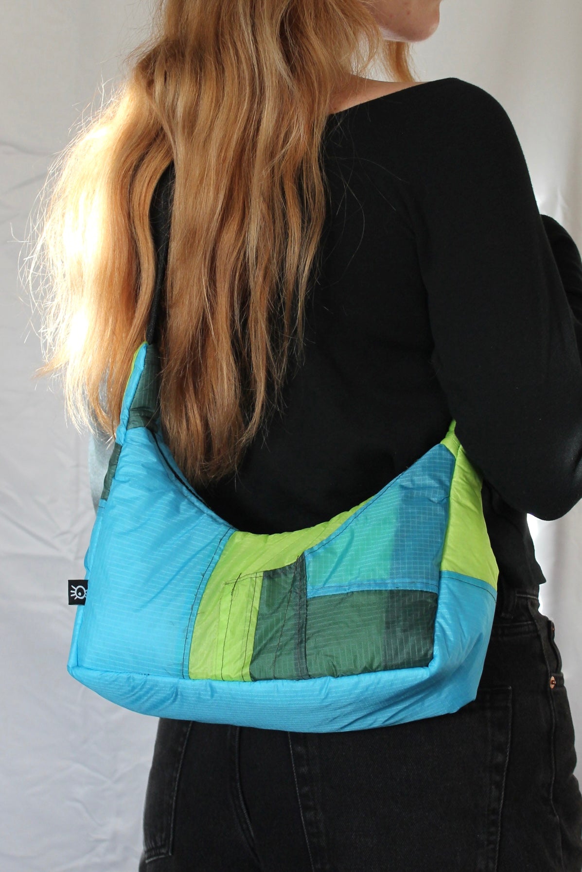 Thick & scrappy bag - seaweed aqua