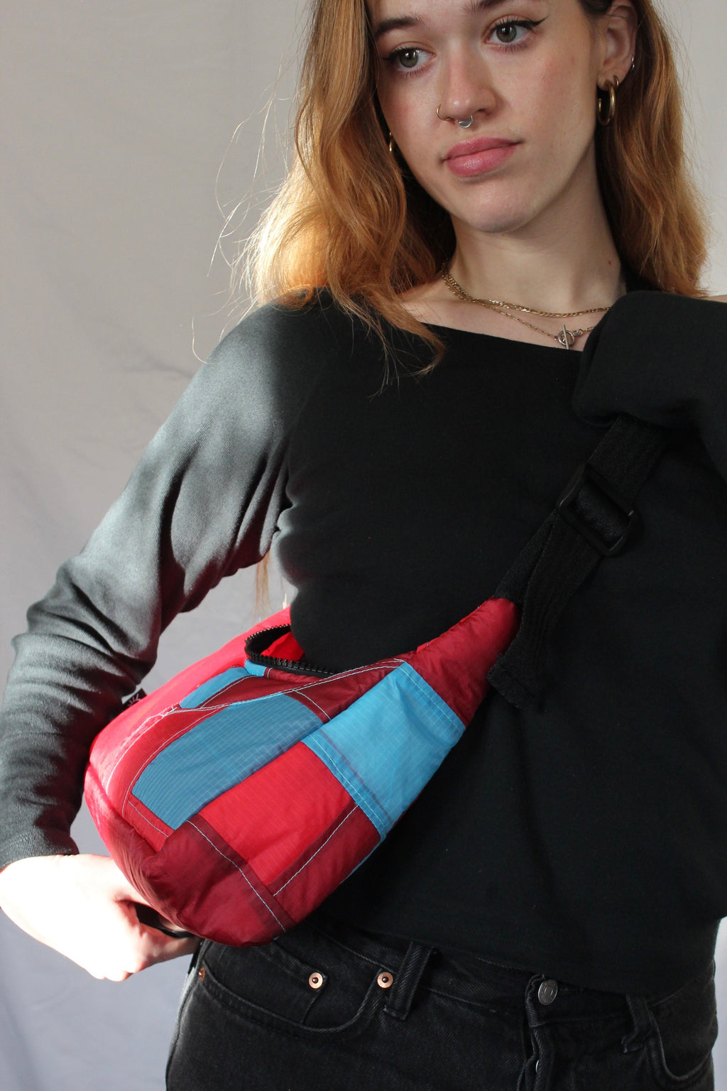 Thick & scrappy bag - Cherry sky