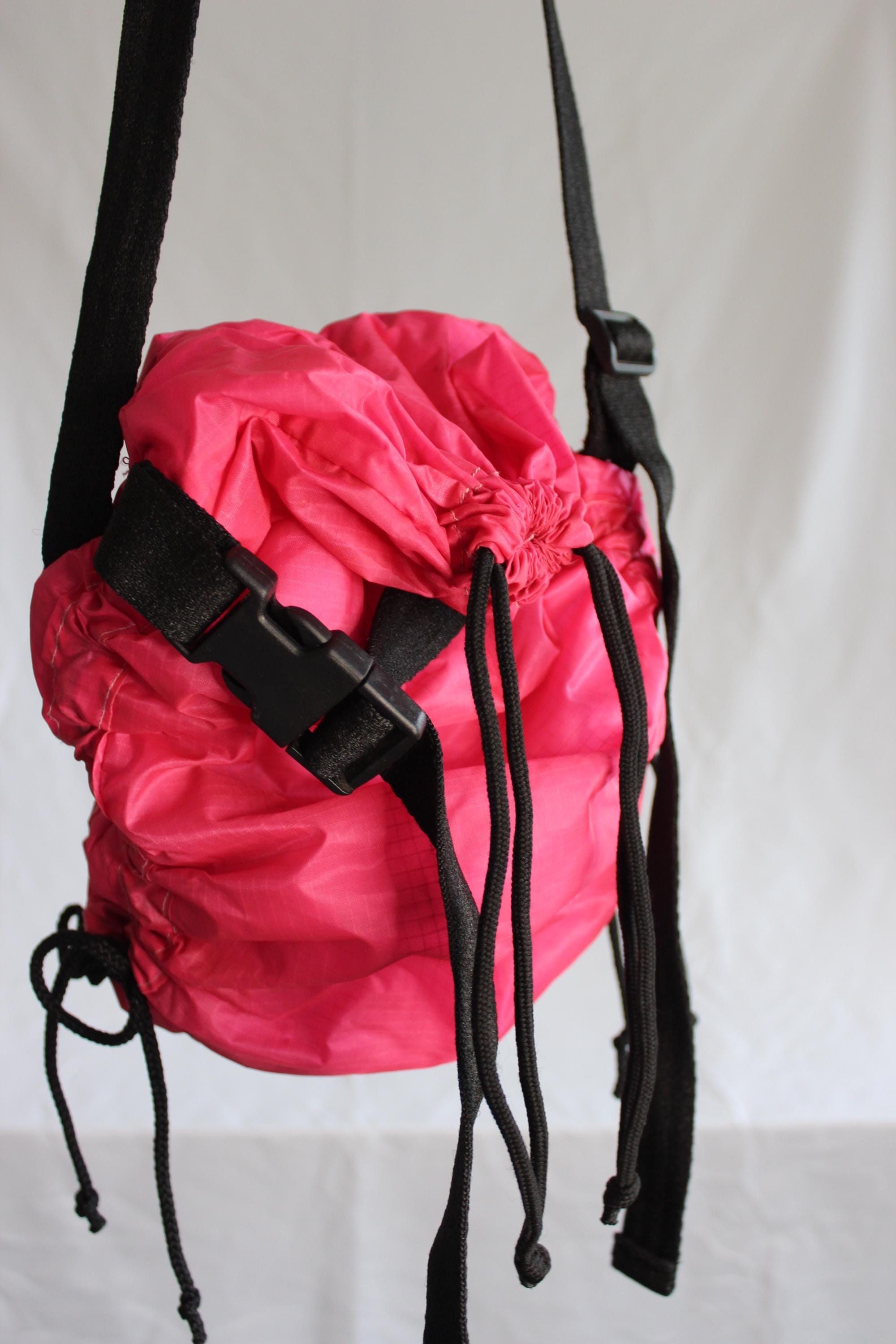 Sustainable hot air balloon offcuts shoulder adjustable bag