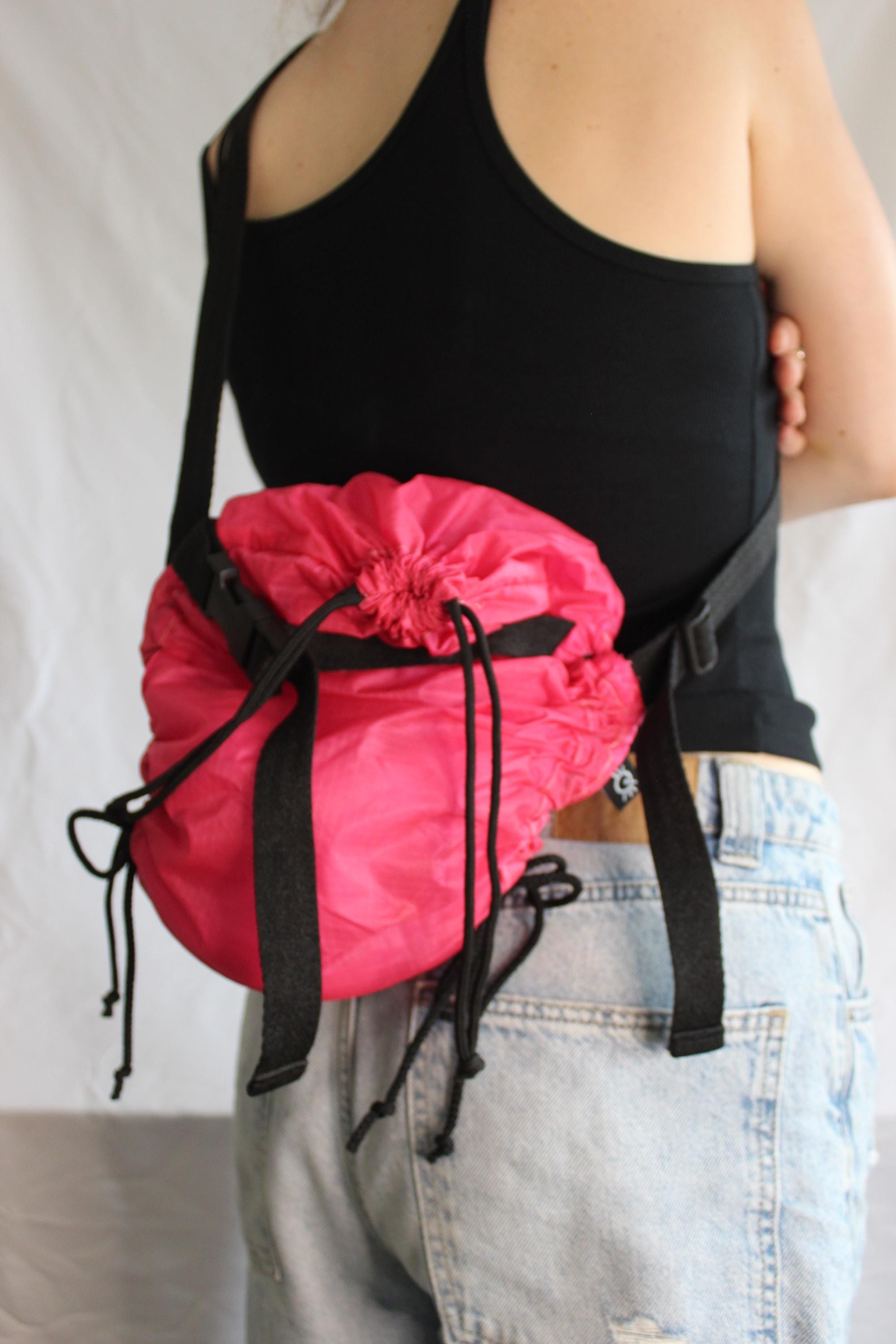 Sustainable hot air balloon offcuts shoulder adjustable bag