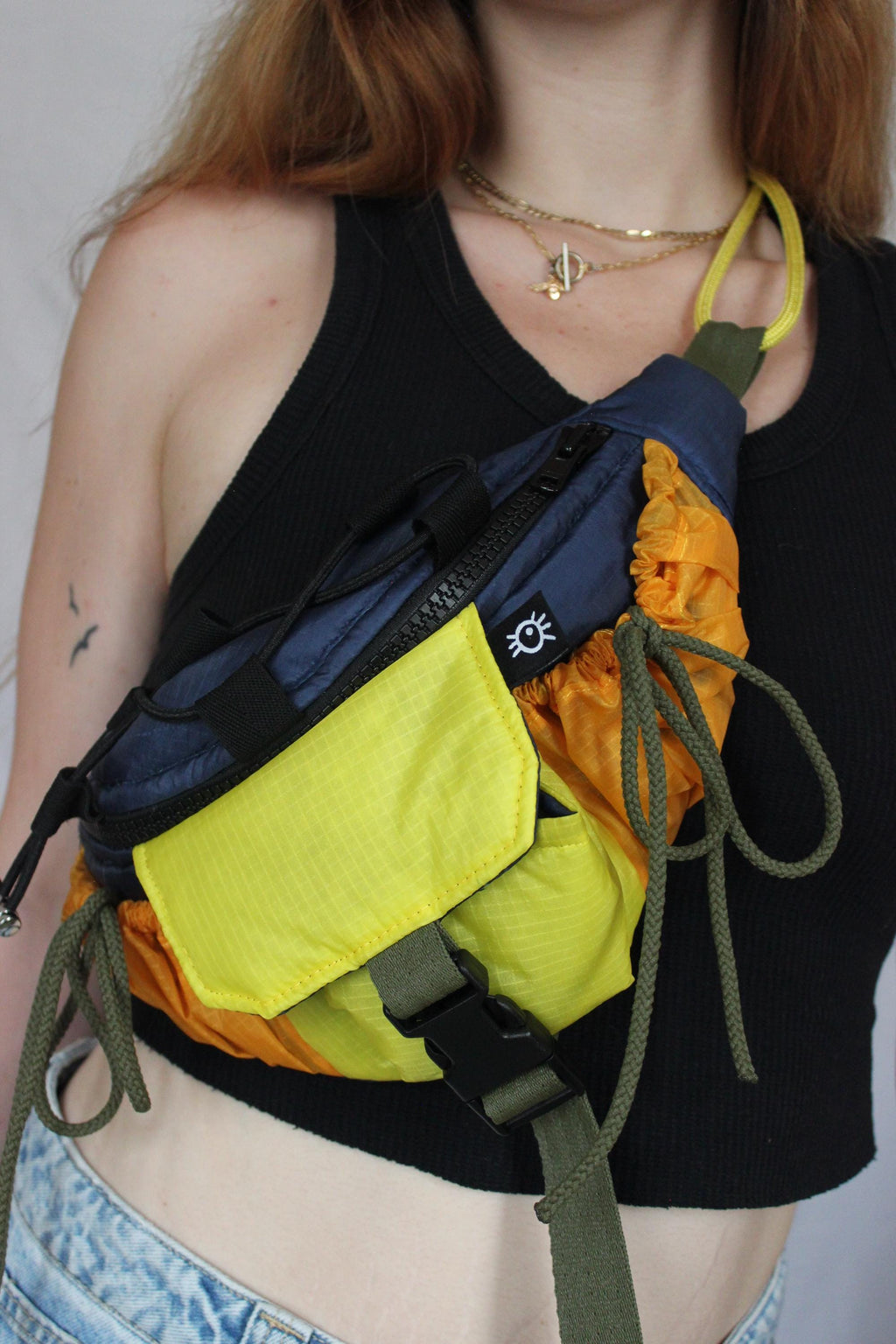 Sustainable hot air balloon offcuts bum bag