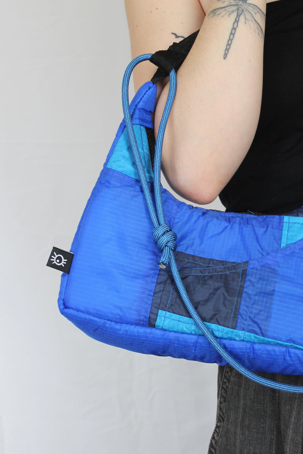 Cord & scrap bag - Poolside blue