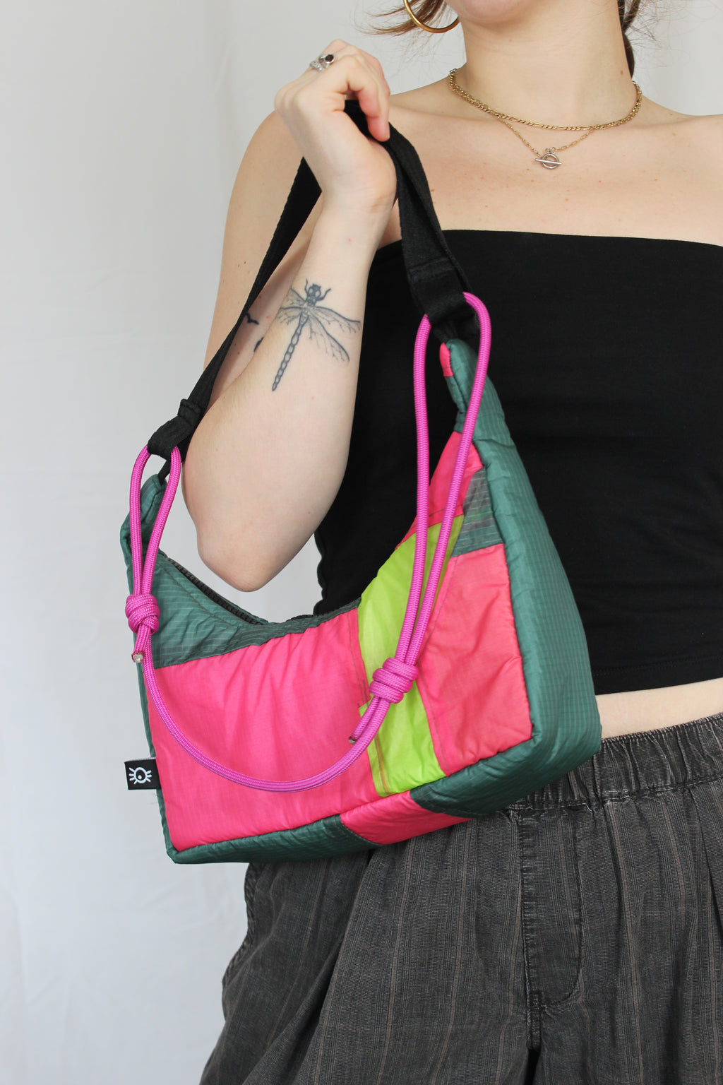 Cord & scrap bag - Rose garden