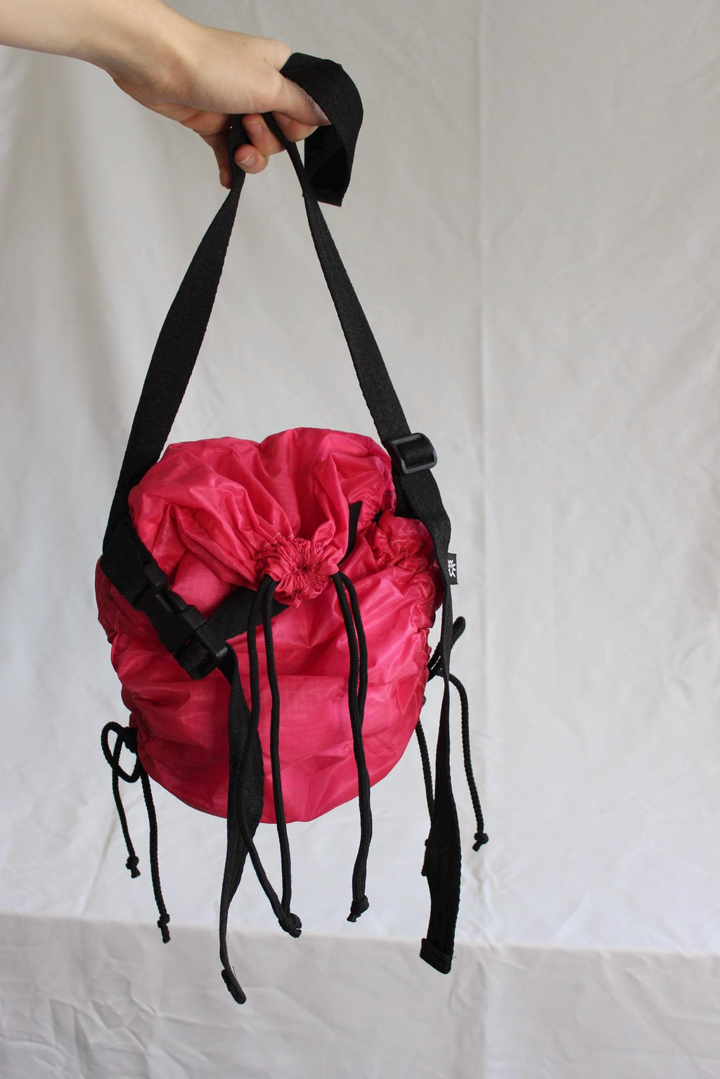 Sustainable hot air balloon offcuts shoulder adjustable bag