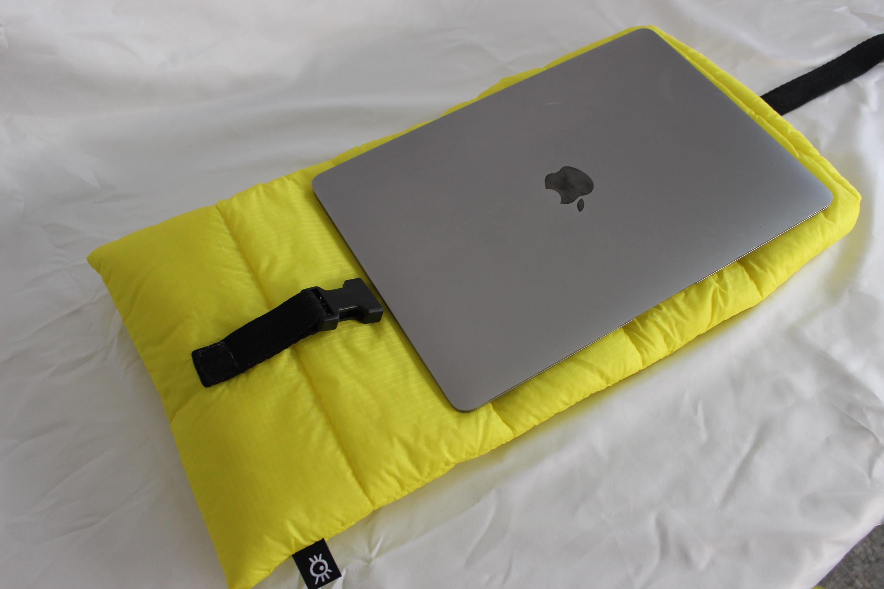 Sustainable hot air balloon laptop sleeve