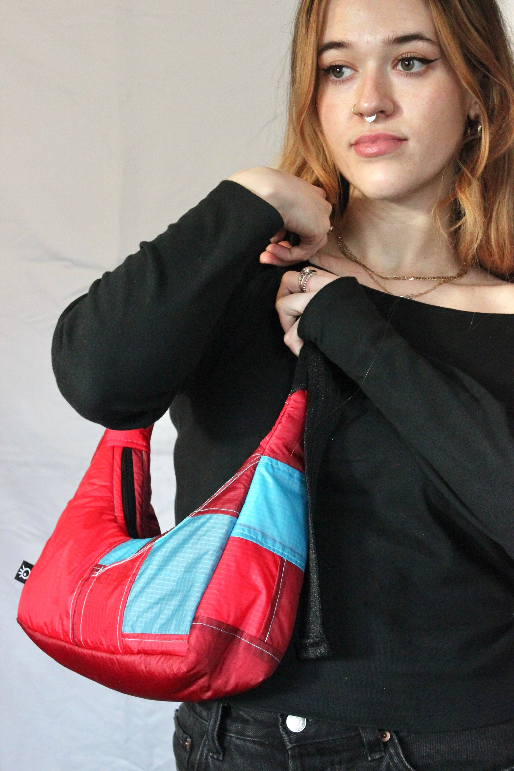 Thick & scrappy bag - Cherry sky