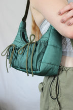 Double bow bag - Khaki thin strap
