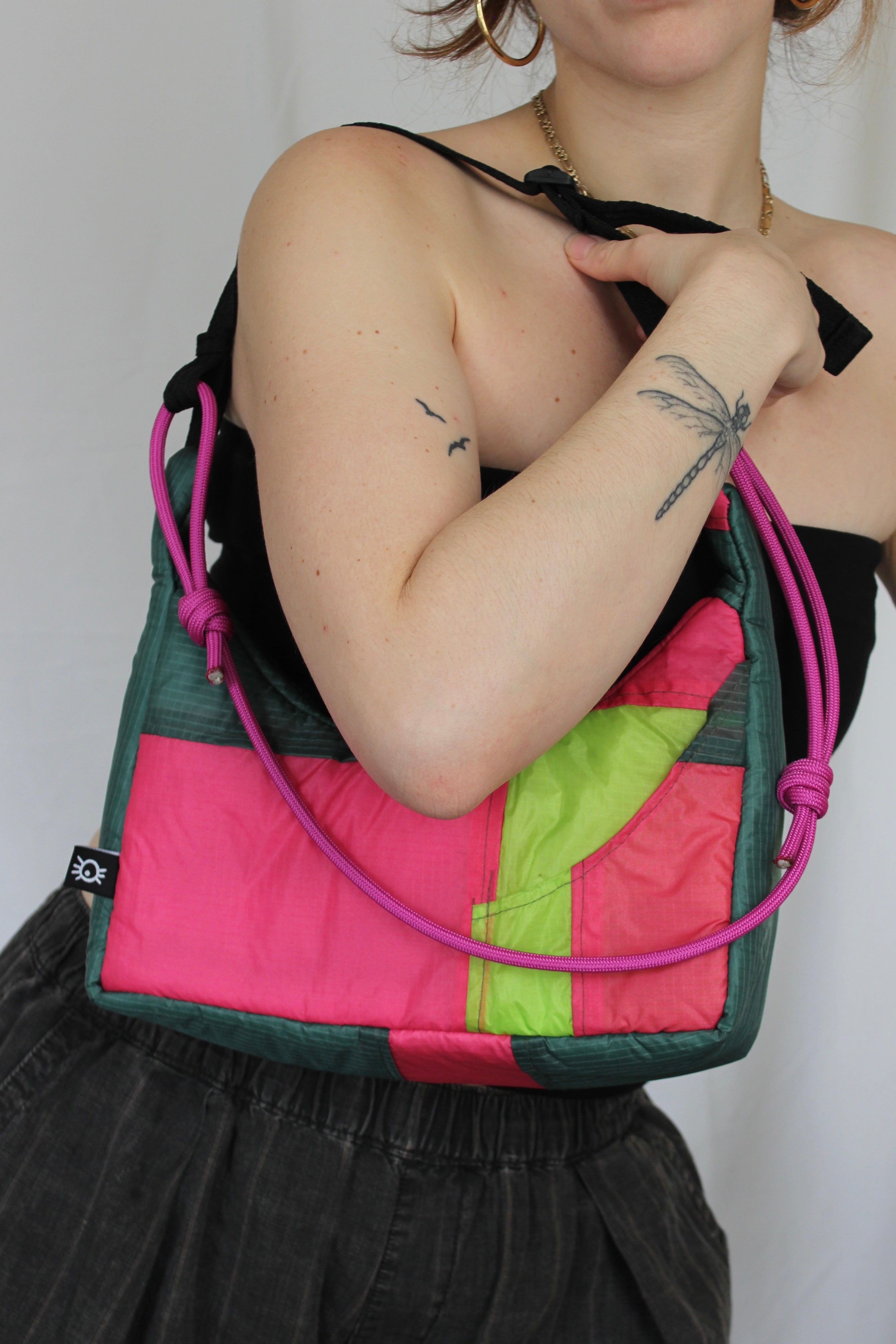 Cord & scrap bag - Rose garden
