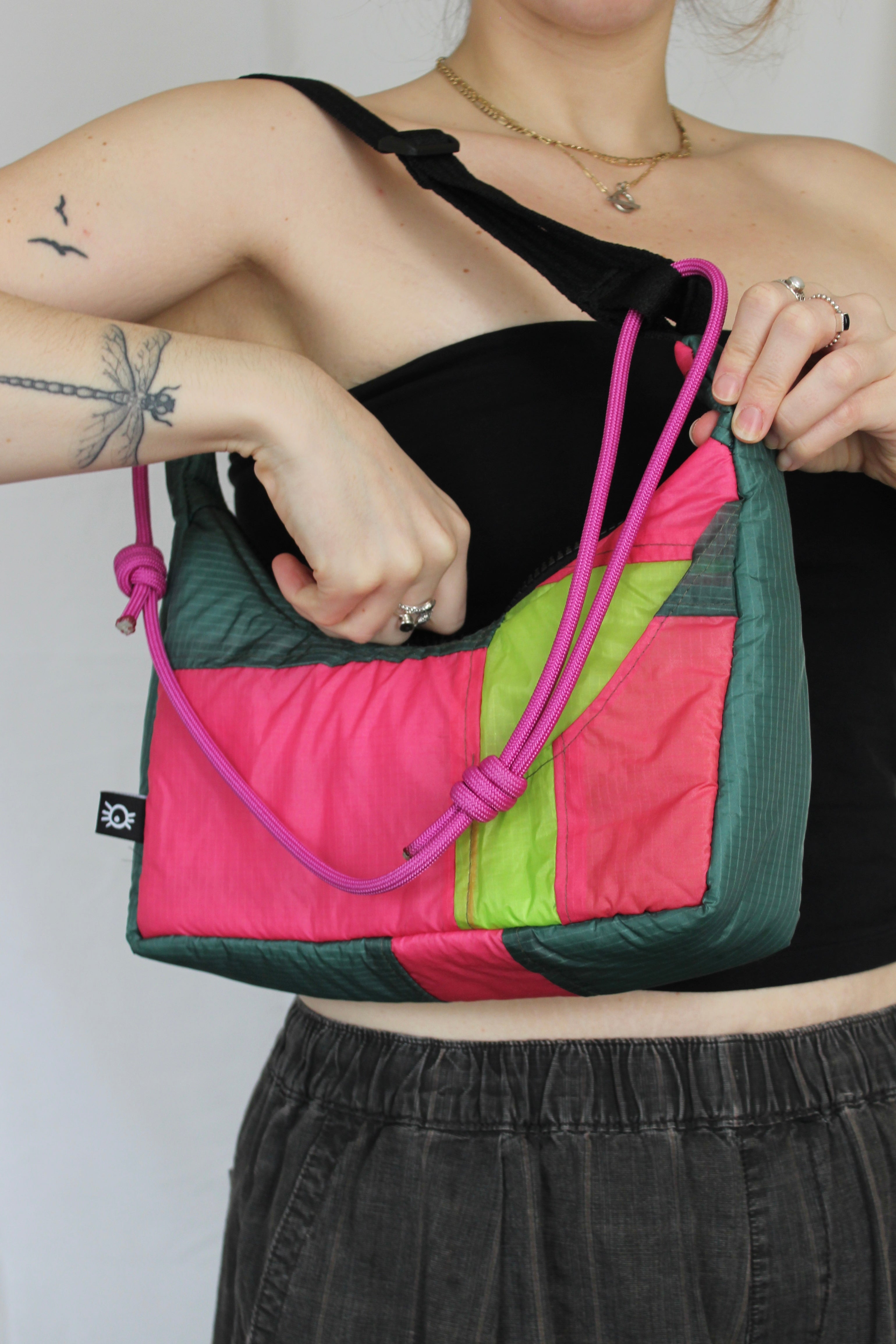 Cord & scrap bag - Rose garden
