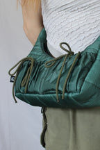 Double bow bag - Khaki thin strap