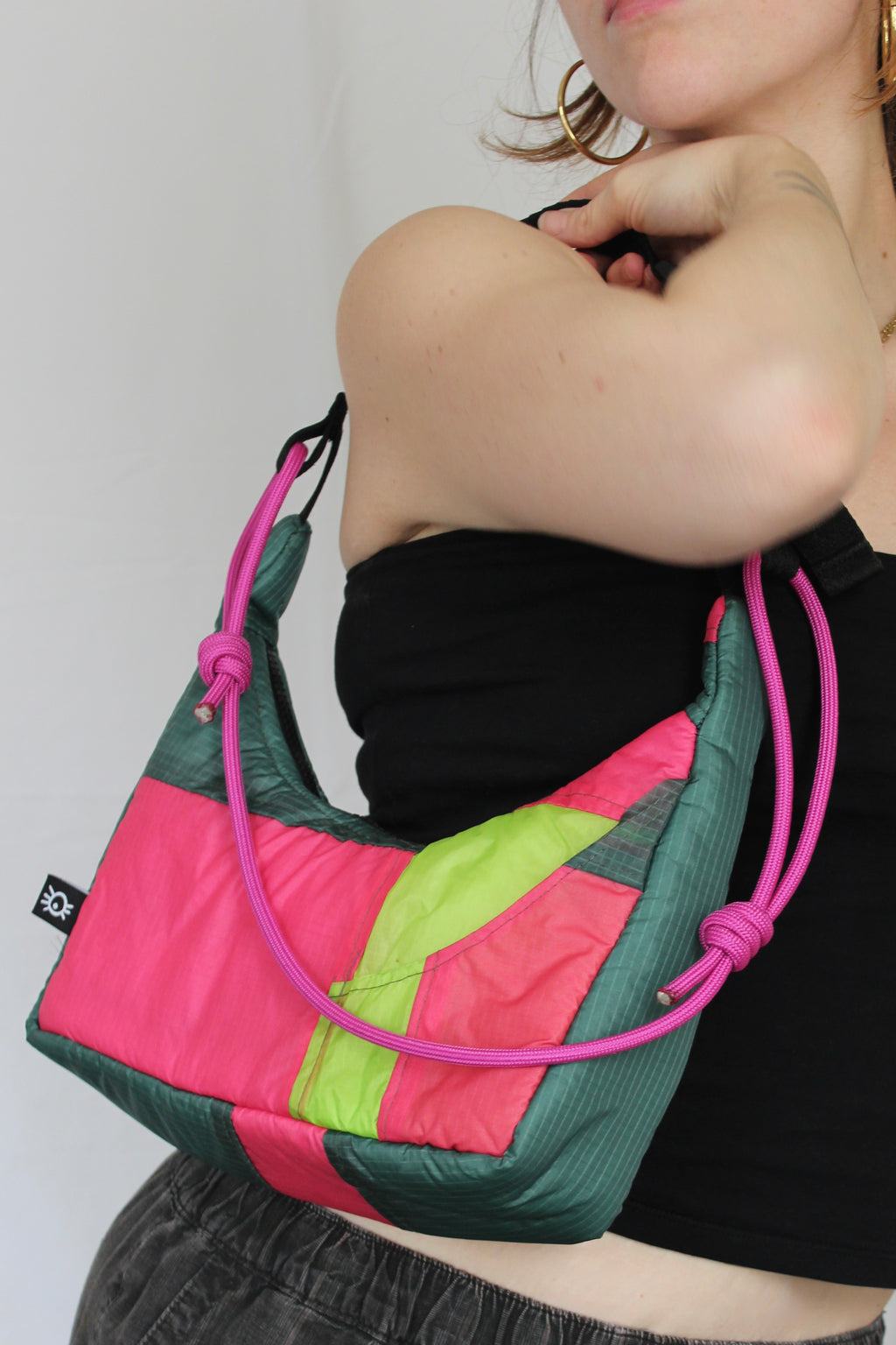 Cord & scrap bag - Rose garden