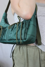 Double bow bag - Khaki thin strap