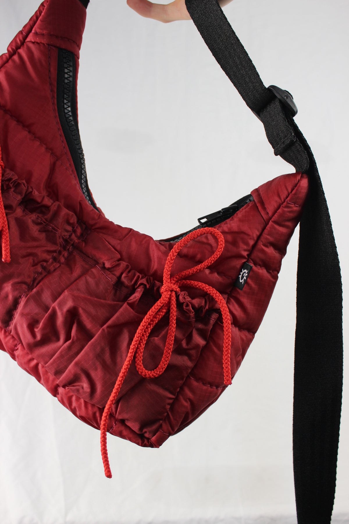 Bow bag - Thick strap - Jaar - Burgandy & red