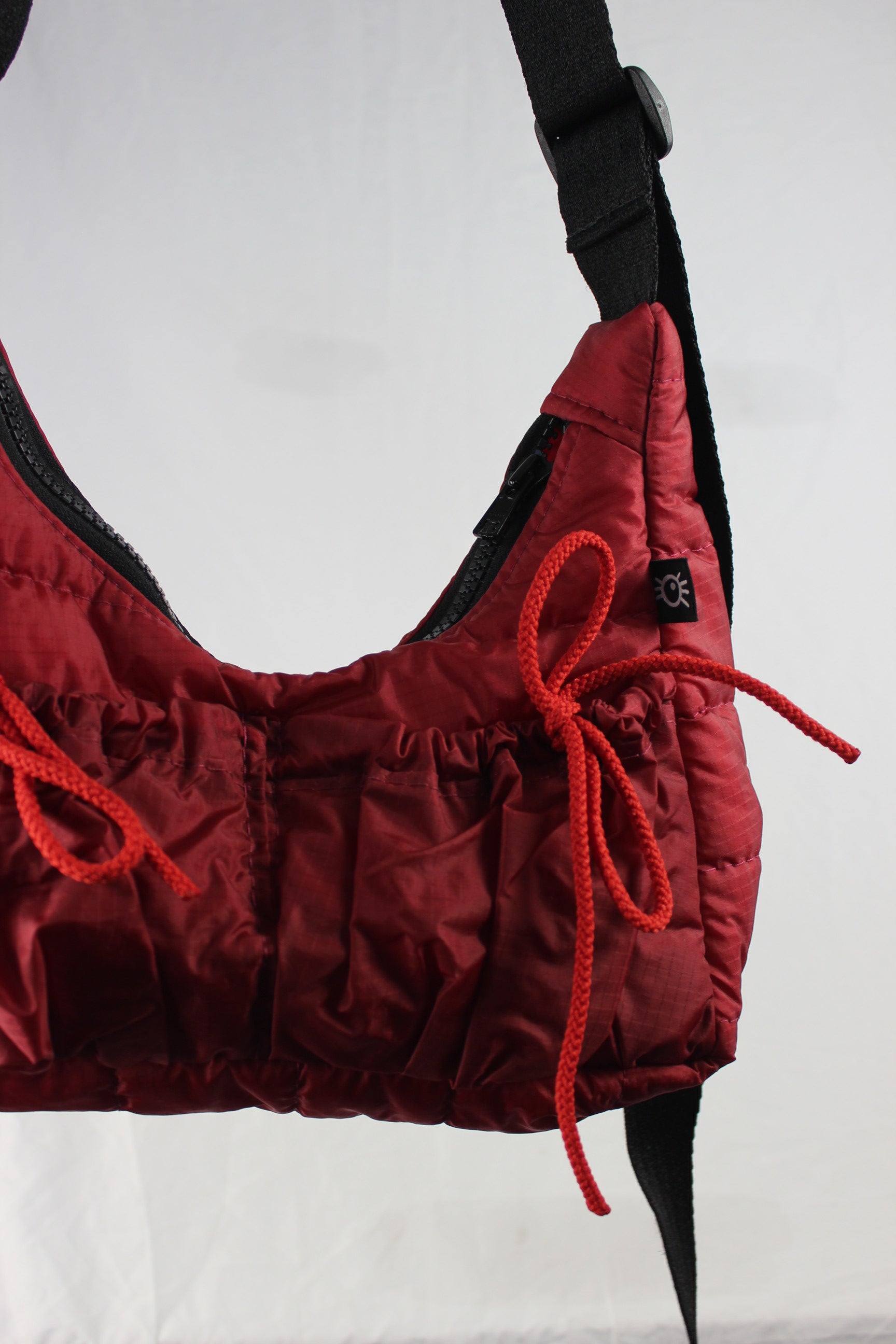 Bow bag - Thick strap - Jaar - Burgandy & red