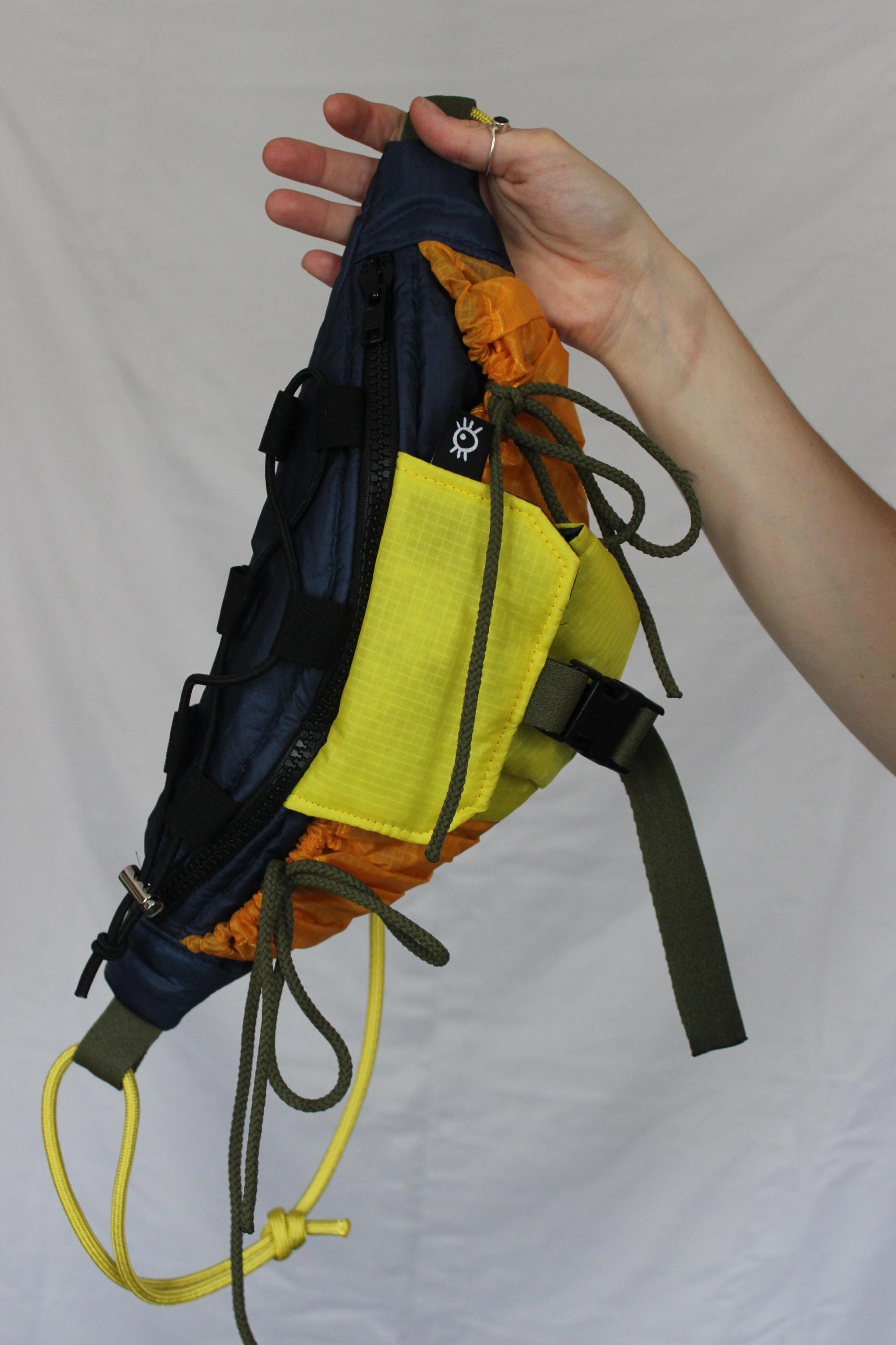 Sustainable hot air balloon offcuts bum bag